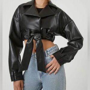 Forever 21 Faux Leather Moto Jacket New without Tags